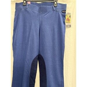NWT Kerrits Micro Cotton Bootcut Riding Breeches 1X Full Seat Denim USA Horses